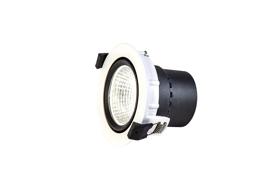 DM201205  Bamo 20; 20W; 450mA;White LED Round Downlight; Cut Out 103mm; 1480lm; 25°; 2700K Warm White; IP20; DRIVER NOT INCLUDED; 5yrs Warranty